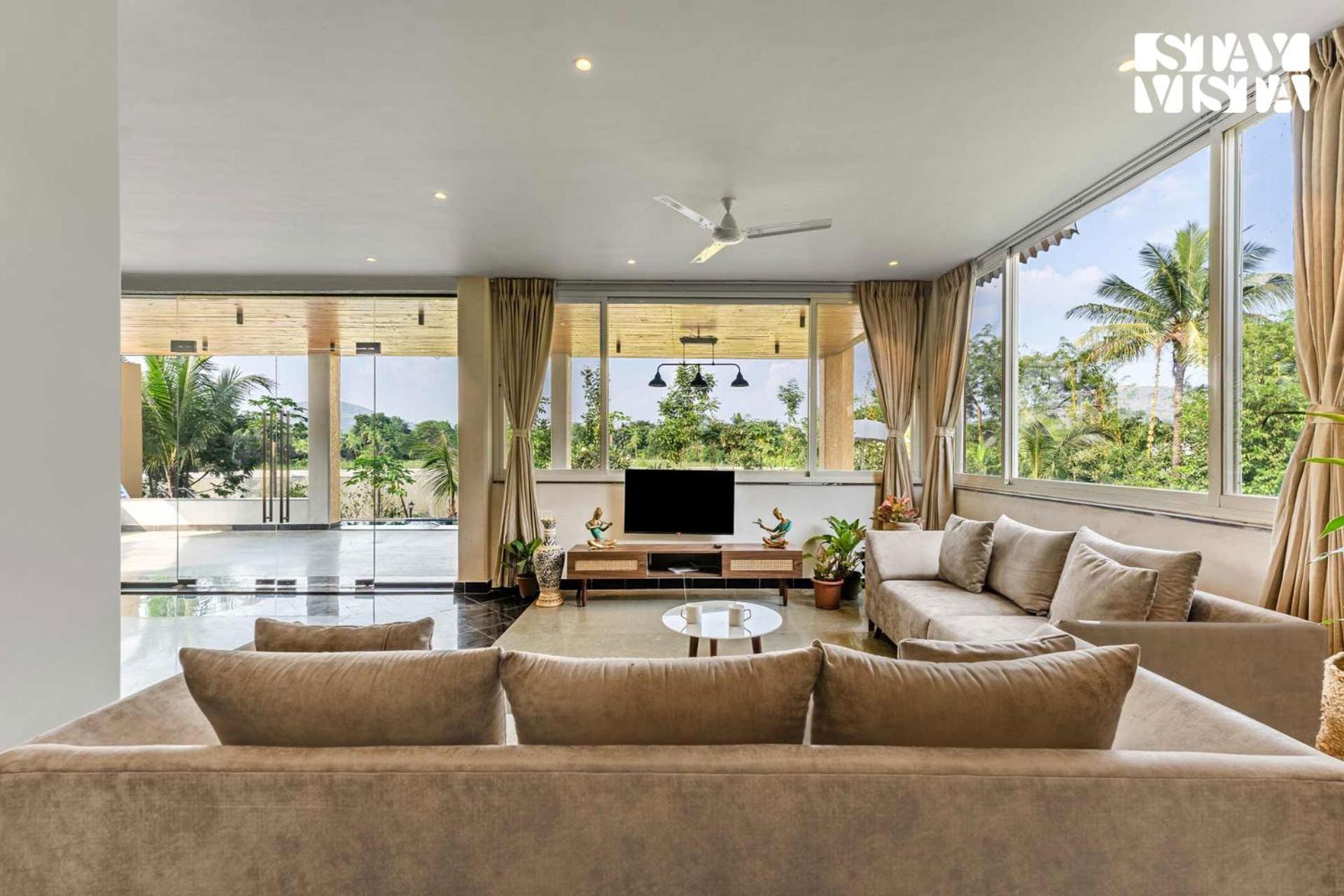 Stayvista At Countryside Meadows With Pool, Ac Púna Exteriér fotografie